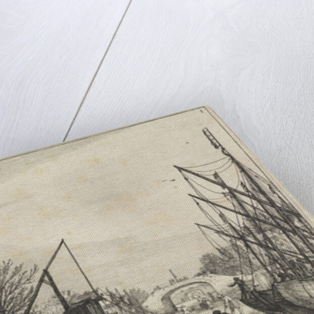 Figures on the ice at a brewery by Jan van de Velde II