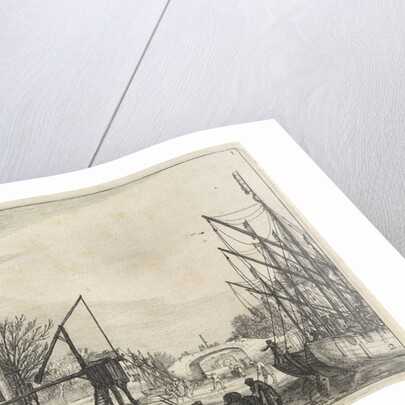 Figures on the ice at a brewery by Jan van de Velde II