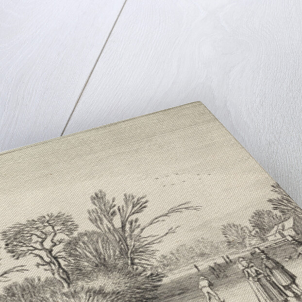 Skating at a farm and a haystack by Jan van de Velde II