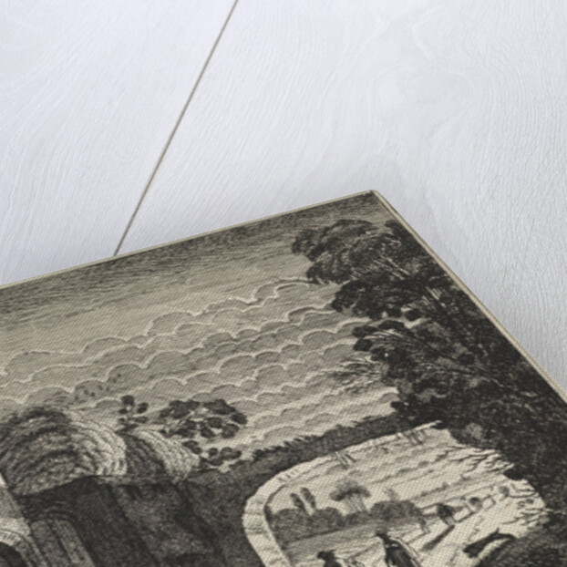 Figures at a tavern at night by Jan van de Velde II