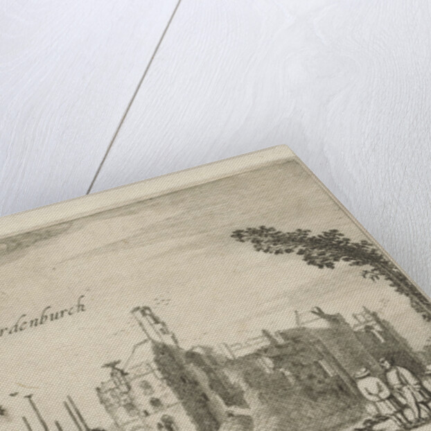 View of the ruins of Castle Waardenburg, Neerijnen by Robert de Baudous