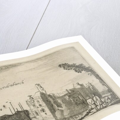 View of the ruins of Castle Waardenburg, Neerijnen by Robert de Baudous