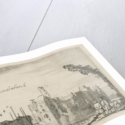 View of the ruins of Castle Waardenburg by Robert de Baudous