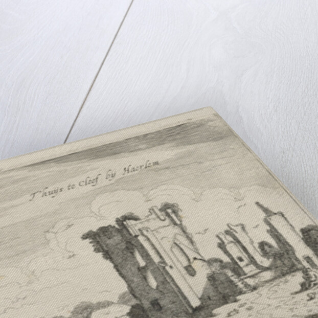 View of the ruins of Huis ter Kleef, Haarlem by Robert de Baudous