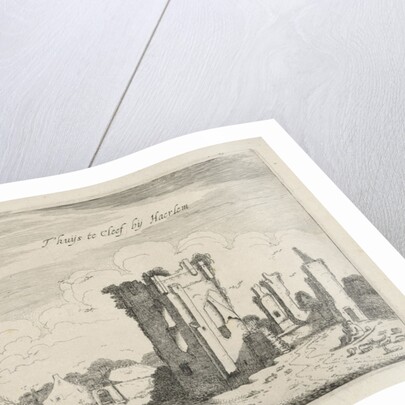 View of the ruins of Huis ter Kleef, Haarlem by Robert de Baudous