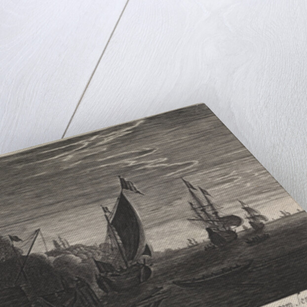 Seascape with ships: dawn by Claes Jansz. Visscher II