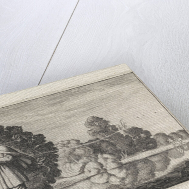 Two pilgrims at a pond by Claes Jansz. Visscher II