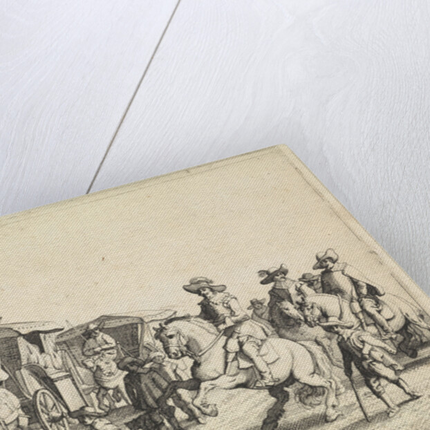 Cavalry and carriages by Jan Martszen de Jonge