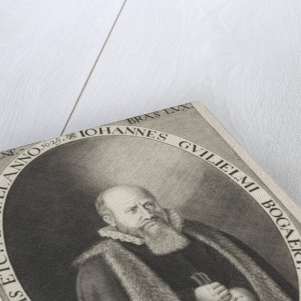 Portrait of Jan Bogaert Willemsz by Samuel Ampzing