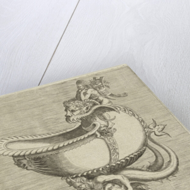 Nautilus Goblet, resting on the back of a satyr by Hieronymus Cock