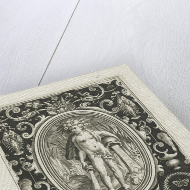 Element water as a young man with vases from which water flows by Assuerus van Londerseel