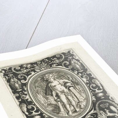 Element water as a young man with vases from which water flows by Assuerus van Londerseel