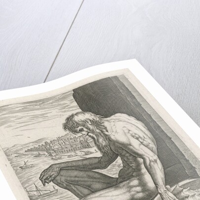 Tagus River God by Philips Galle