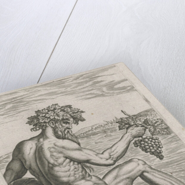 River god Rhenus by Philips Galle