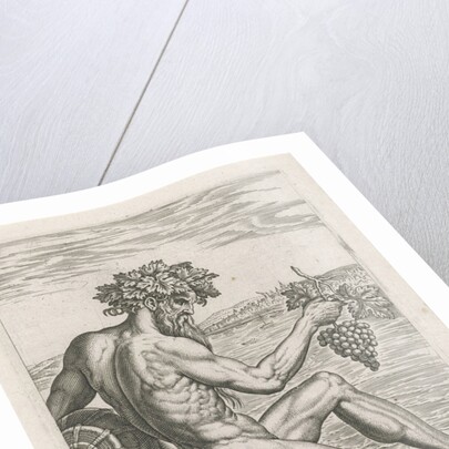 River god Rhenus by Philips Galle