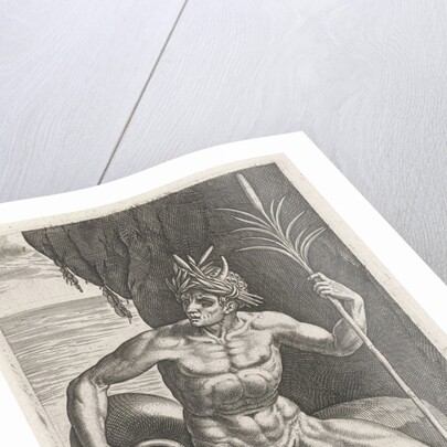 Sea God Achelous by Philips Galle