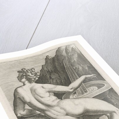 Water Nymph Aganippe by Philips Galle