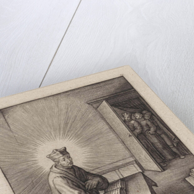 Ignatius Loyola surrounded by divine light by Hieronymus Wierix