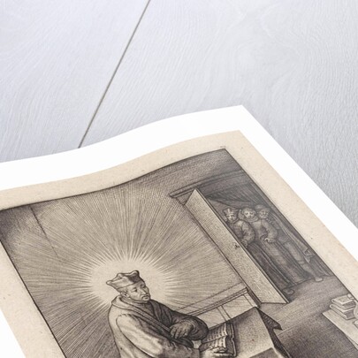 Ignatius Loyola surrounded by divine light by Hieronymus Wierix