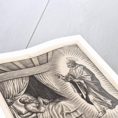 Ignatius Loyola has a vision of Peter by Hieronymus Wierix