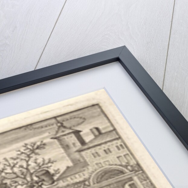 Christ child builds a fence by Hieronymus Wierix