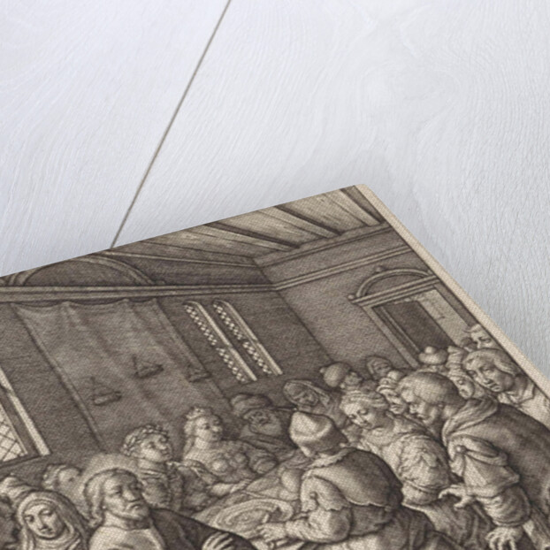 Wedding at Cana by Hieronymus Wierix