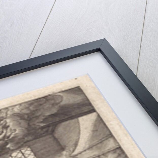 Mary sleeping in her crib by Hieronymus Wierix