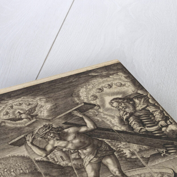 Christ in the wine press by Hieronymus Wierix