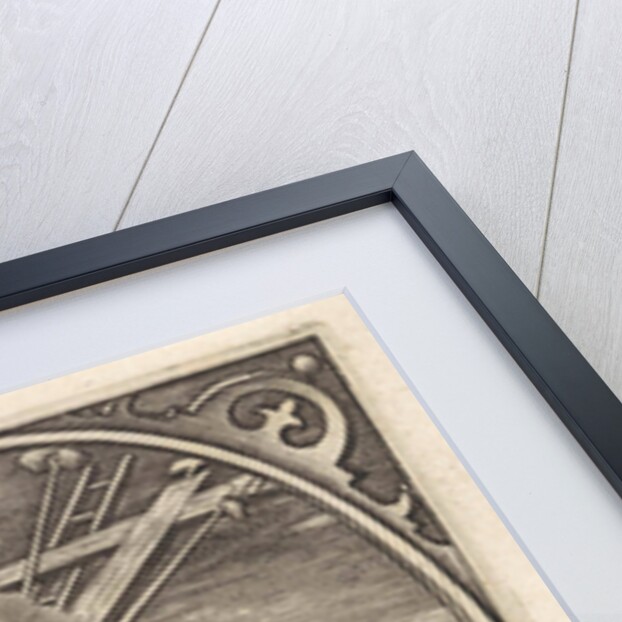 Christ child carries the passion equipment by Hieronymus Wierix