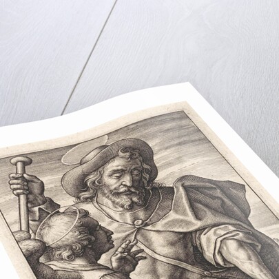 St. Rochus by Hieronymus Wierix