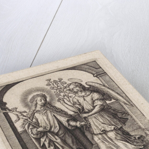 H. Lidwina of Schiedam by Hieronymus Wierix