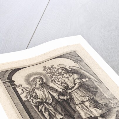 H. Lidwina of Schiedam by Hieronymus Wierix