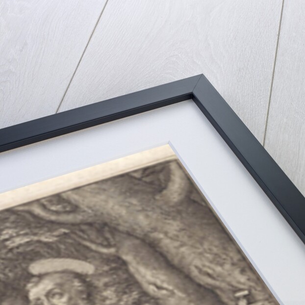 St. Jerome as a penitent in the desert by Hieronymus Wierix