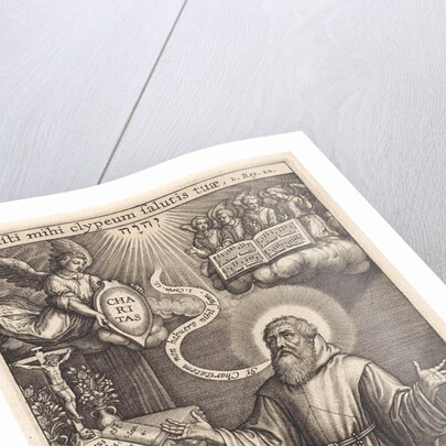 Angel Appears to St. Francis of Paola by Hieronymus Wierix