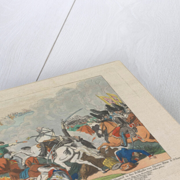 The fall of Frederick William, Duke of Brunswick, 1815 by Friedrich Campe