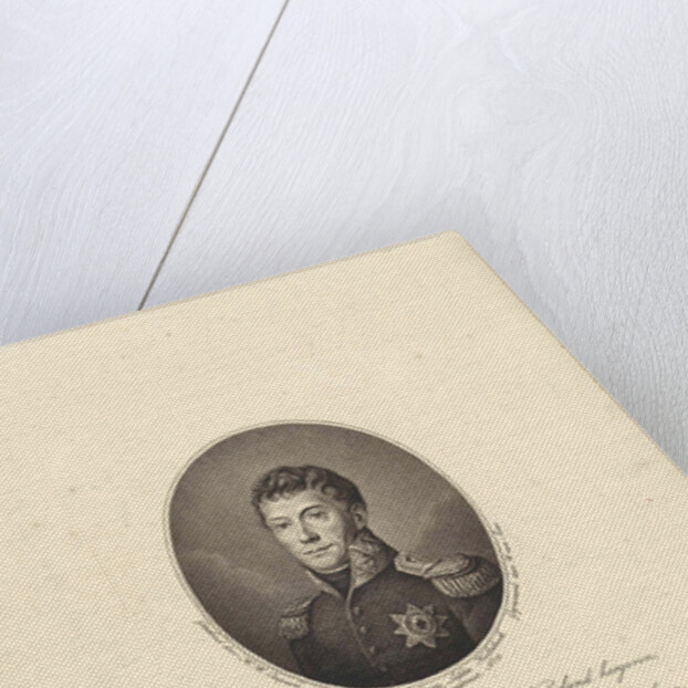 Portrait of Frederick William I (king of the Netherlands) by J. van Ledden Hulsebosch