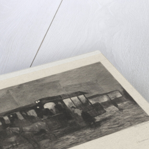 Square at night by M.M. Olivier