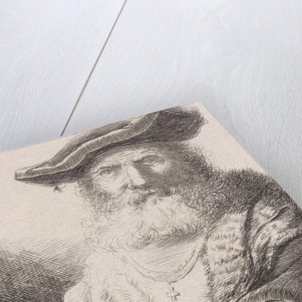 Old man with beret by Diederik Jan Singendonck