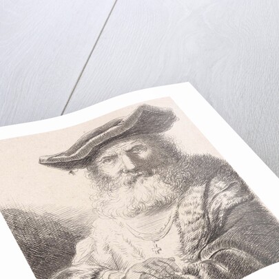 Old man with beret by Diederik Jan Singendonck