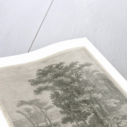 Man and woman at a trickle by Hermanus Jan Hendrik van Rijkelijkhuysen