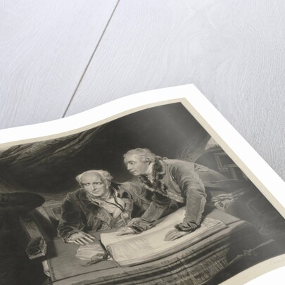 The Baring family father and two sons? at a table with merchants' books by Thomas Lawrence