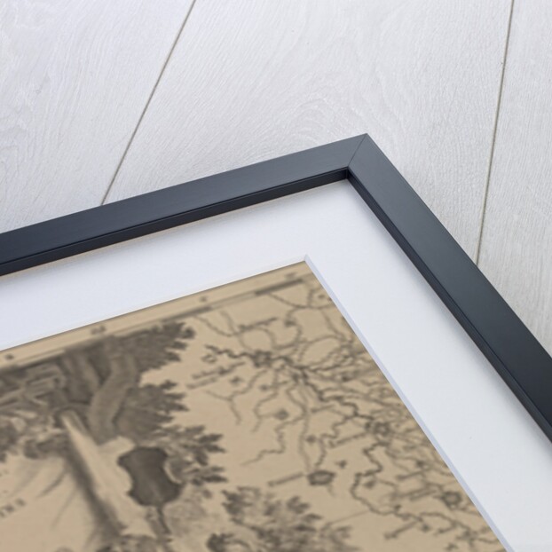 Map of the area east and south of Brussels and the county of Namur by Pieter Mortier