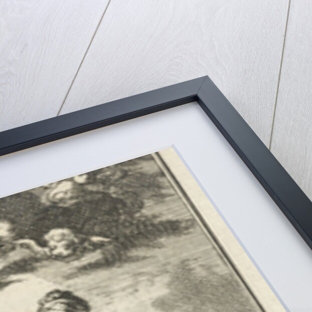 Praying man assisted by the Faith by Barent Bos