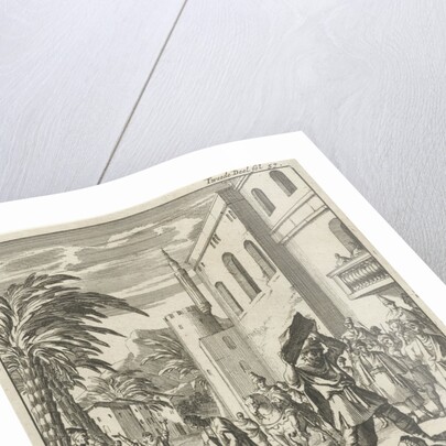 Two women are stoned by Jan Claesz ten Hoorn