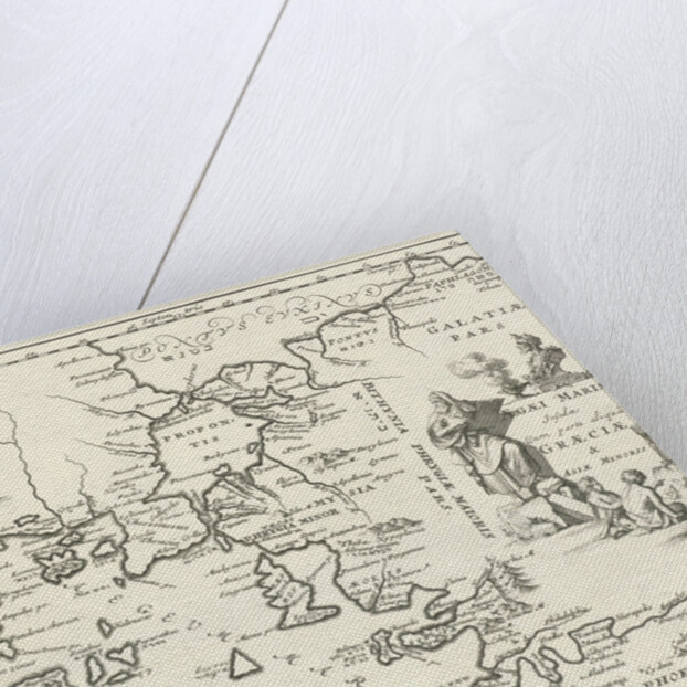 Aegean Card with parts of Greece and Asia Minor by Jordaan Luchtmans