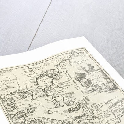 Aegean Card with parts of Greece and Asia Minor by Jordaan Luchtmans