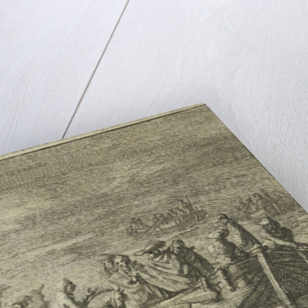 King and his entourage in a rowboat by Jan Claesz ten Hoorn