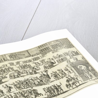 Triumphal procession over a square by François Halma