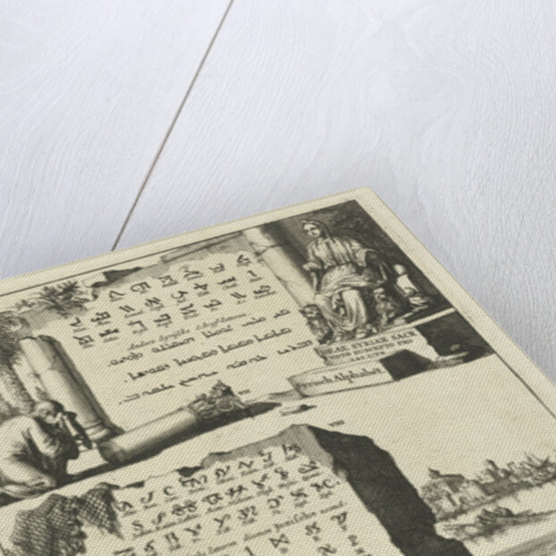 Syrian, Egyptian and Phoenician alphabet, Egypt by Wilhelmus Goeree I