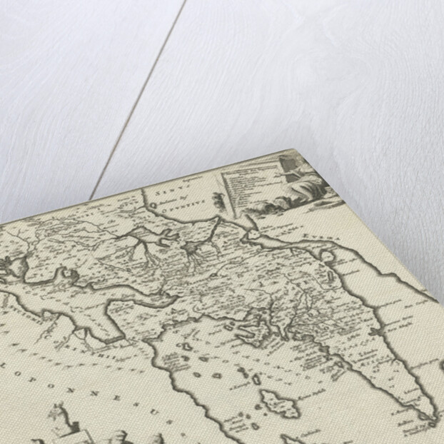 Map of Achaea by Joannes Wolters